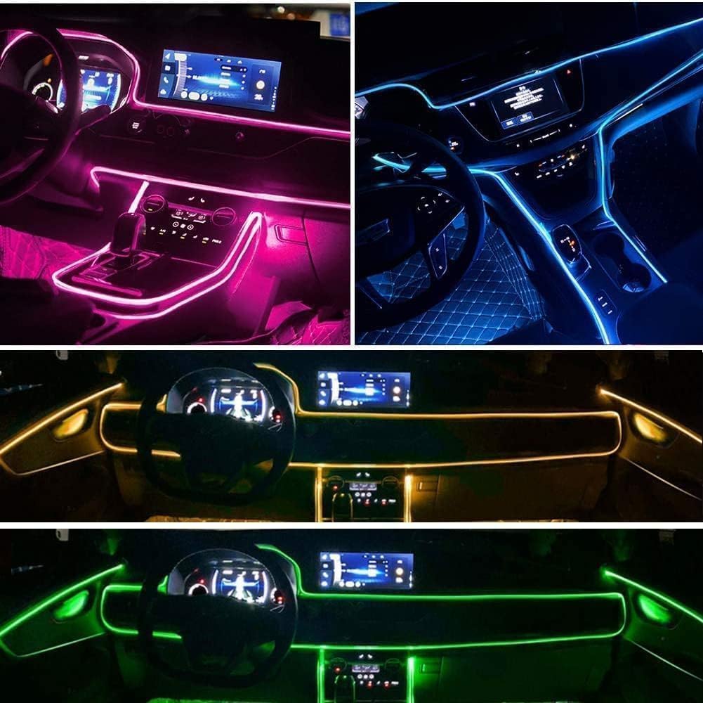 LumenRide Music-Synced Car LED Strip Lights – App & Remote Controlled